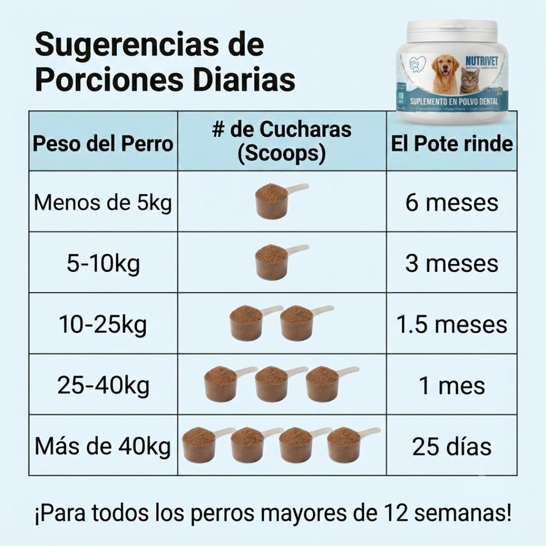 Polvo Dental para perros y gatos — adiós al mal aliento en 30 segundos por día